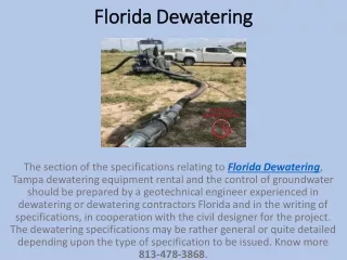 Florida Dewatering