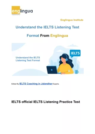 Understand the IELTS Listening Test Format - Englingua