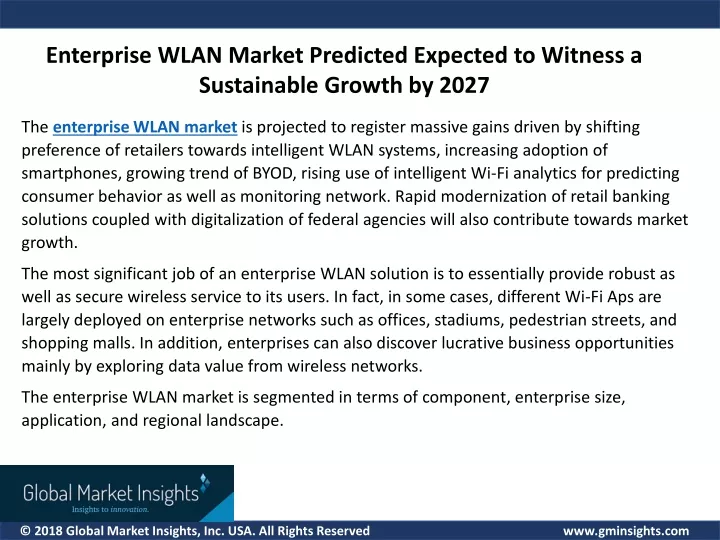 enterprise wlan market predicted expected