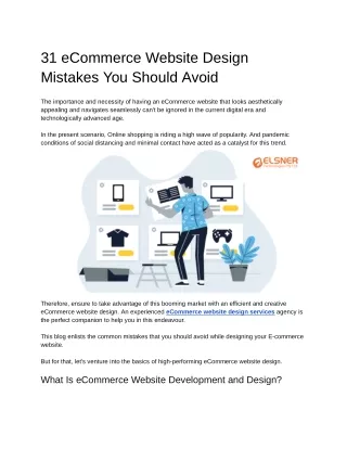 31 ecommerce website design mistakes you should