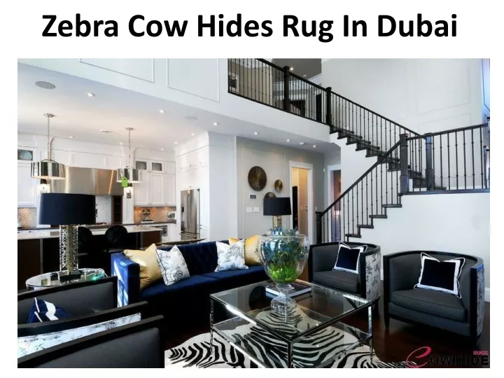 zebra cow hides rug in dubai