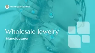 Unique Design Turquoise stone Jewelry available in Rananjay Exports