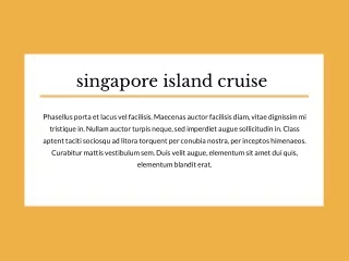 singapore island cruise