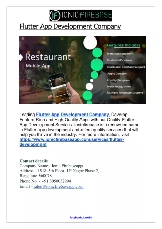 flutter app development company flutter
