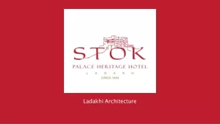 ladakhi architecture