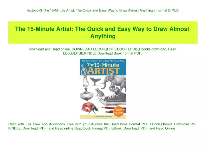 textbook the 15 minute artist the quick and easy