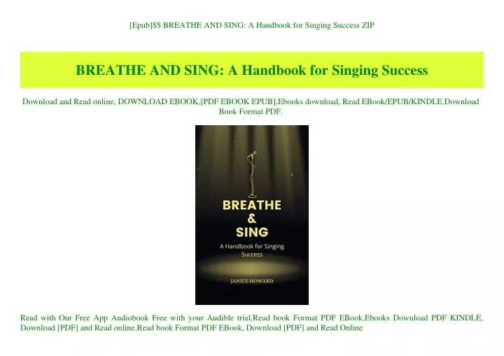 epub breathe and sing a handbook for singing