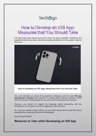 ios apps have been becoming the first choice