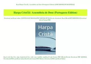 Read Harpa CristÃƒÂ£ Assembleia de Deus (Portuguese Edition) [PDF EBOOK EPUB KINDLE]