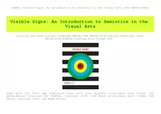 [READ] Visible Signs An Introduction to Semiotics in the Visual Arts [PDF EBOOK EPUB]