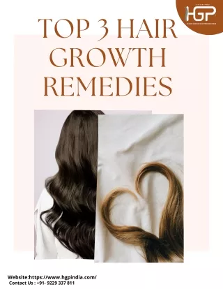 Grow hair naturally with HGP India