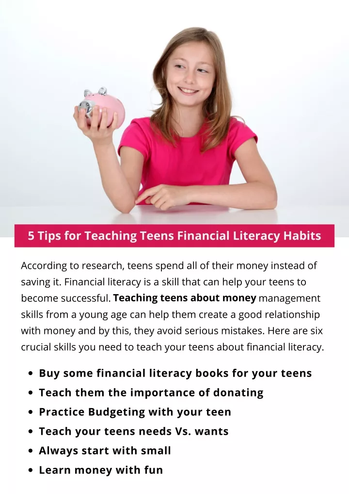 PPT - 6 Tips for Teaching Teens Financial Literacy Habits PowerPoint ...