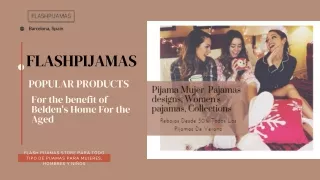 Collection de pyjamas pour femmes, hommes et enfants chez FLASH PAJAMAS