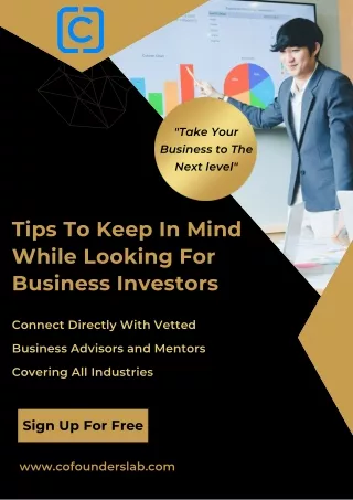 Tips To Keep In Mind While Looking For Business Investors