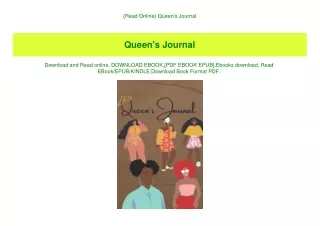 {Read Online} Queen's Journal (DOWNLOAD E.B.O.O.K.^)