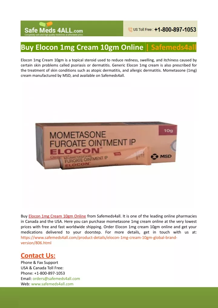 buy elocon 1mg cream 10gm online safemeds4all