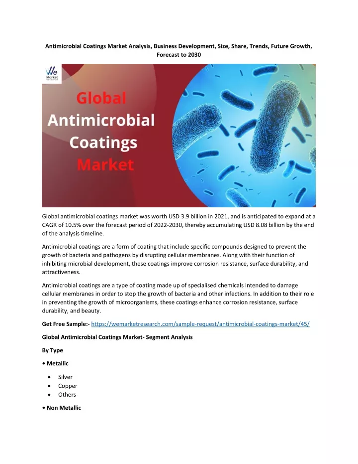 antimicrobial coatings market analysis business
