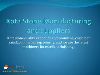 Kota Stone Manufacturing and suppliers