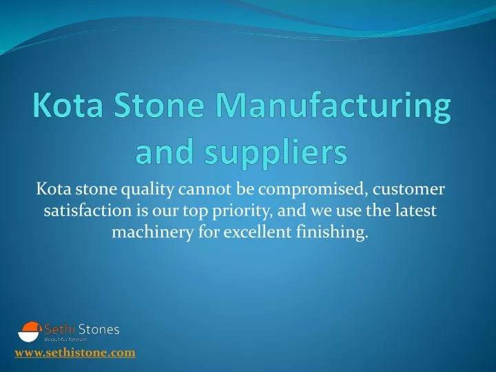 kota stone manufacturing and suppliers