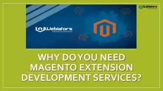 why do you need magento extension development services