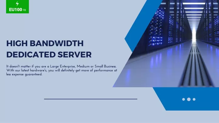 high bandwidth dedicated server
