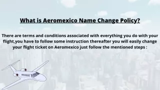 can you change a name on flight Aeromexico?