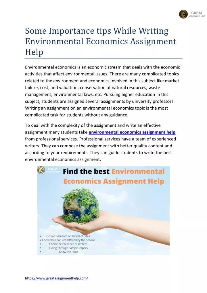 some importance tips while writing environmental