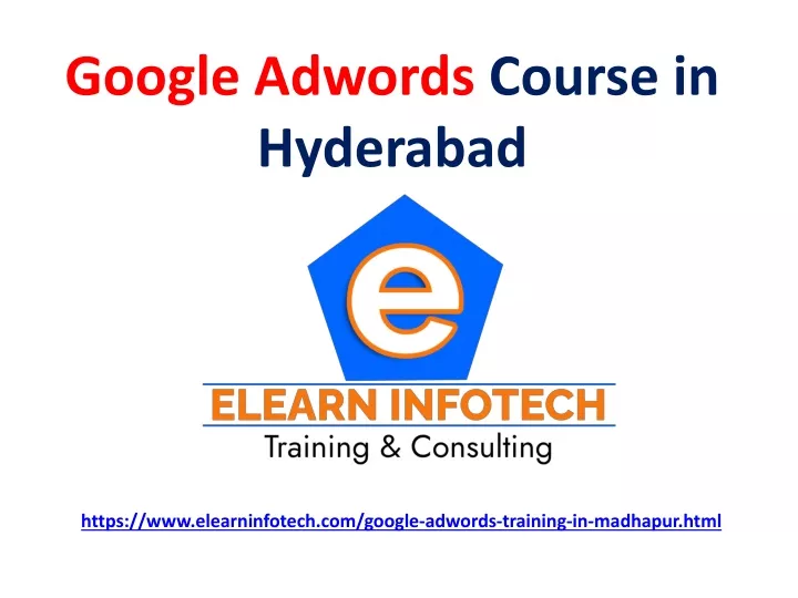 google adwords course in hyderabad