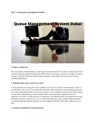 top 7 virtual queue management benefits