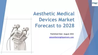 Aesthetic Medical Devices Market