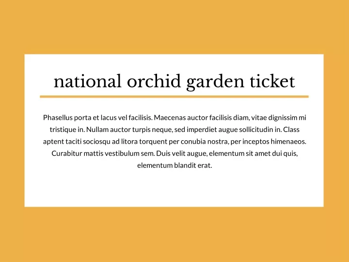 national orchid garden ticket