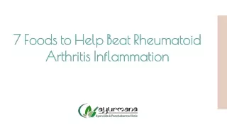 7 Foods to Help Beat Rheumatoid Arthritis Inflammation