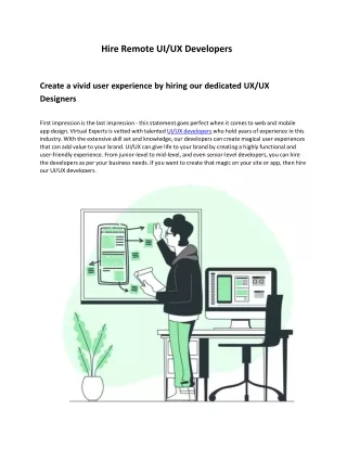 Hire Remote UI/UX Developers - Virtual Experts