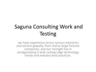 Saguna Consulting