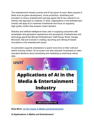 the entertainment industry evolves