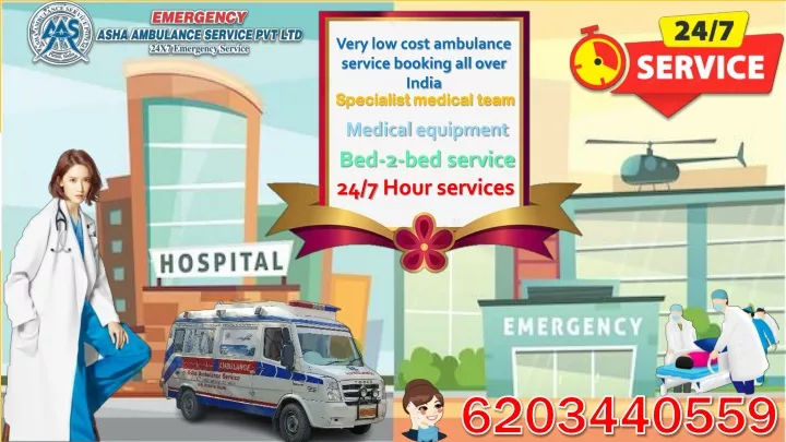 very low cost ambulance service booking all over