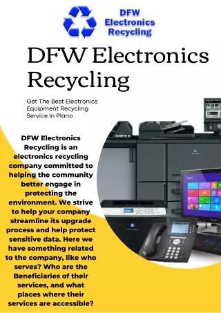 Electronic Equipment Recycling Service