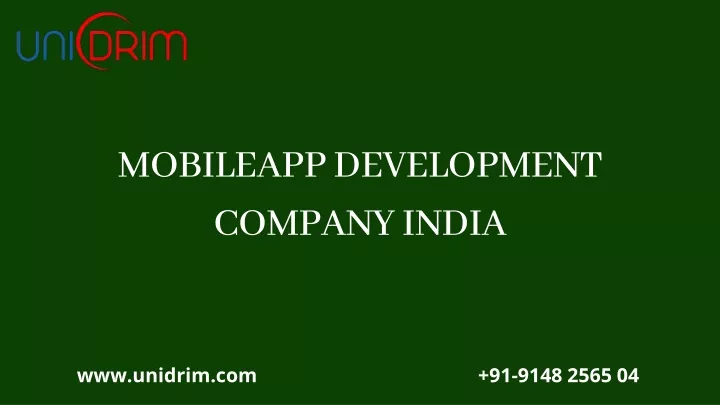 mobileapp development company india