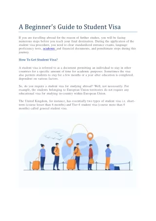 a beginner s guide to student visa