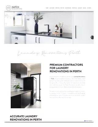 Laundry Renovations Perth