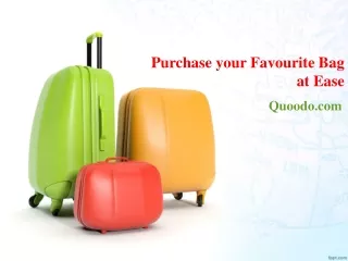 Purchase your Favorite Bag at Ease - Quoodo.com