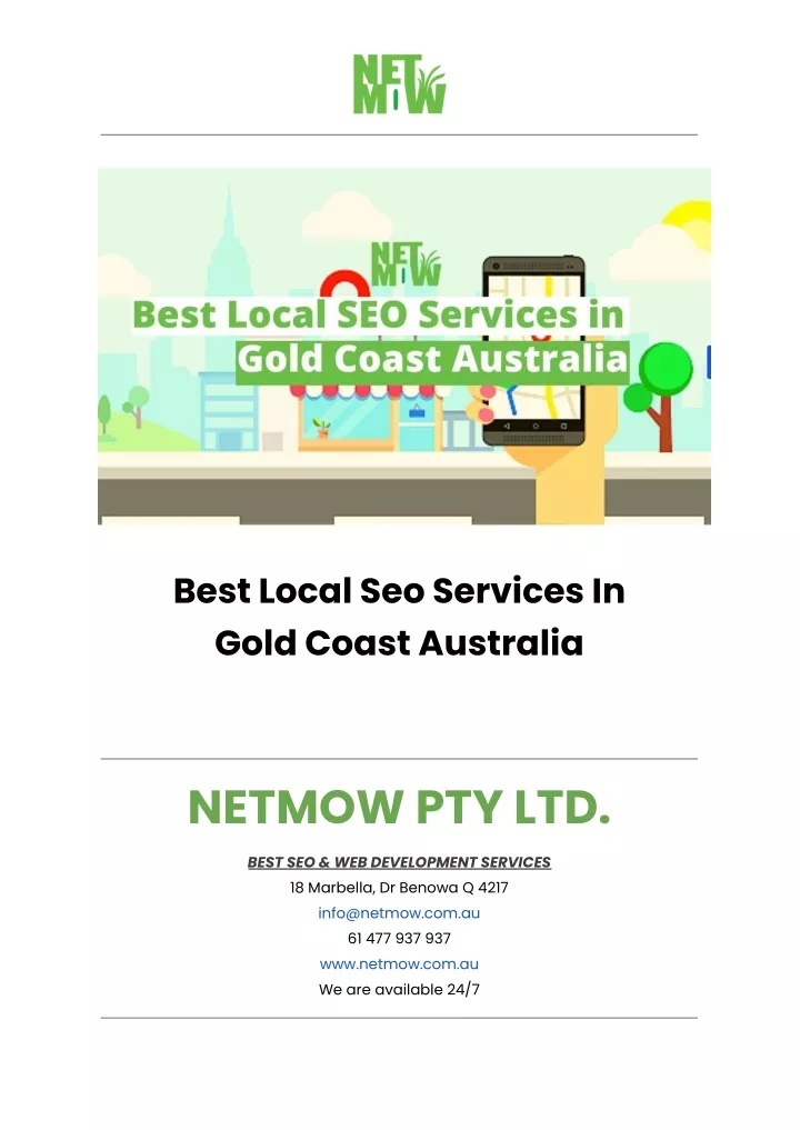 best local seo services in gold coast australia