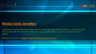 elysian body jewellery