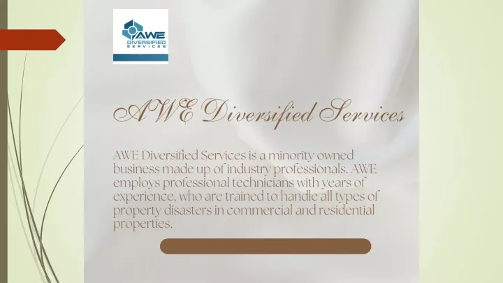 awe diversified services