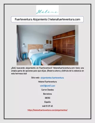 Fuerteventura Alojamiento | helenafuerteventura.com