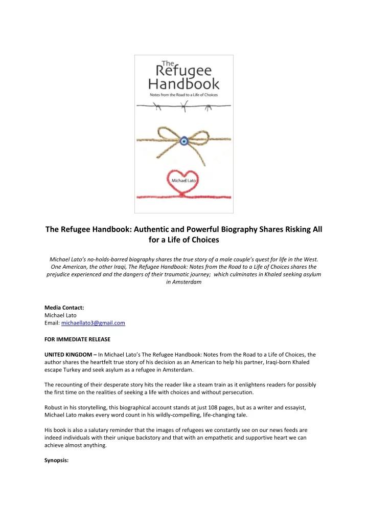 the refugee handbook authentic and powerful