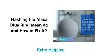 Alexa Blue Ring Flashing Meaning | How to Fix