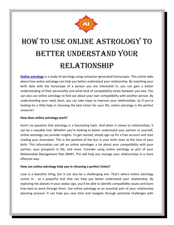 how to use online astrology to better understand