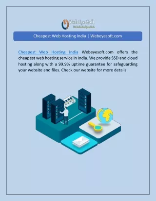 cheapest web hosting india webeyesoft com