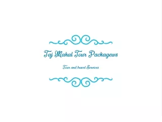 Taj Mahal Tour Packages At Best Price with Pioneer Holidays